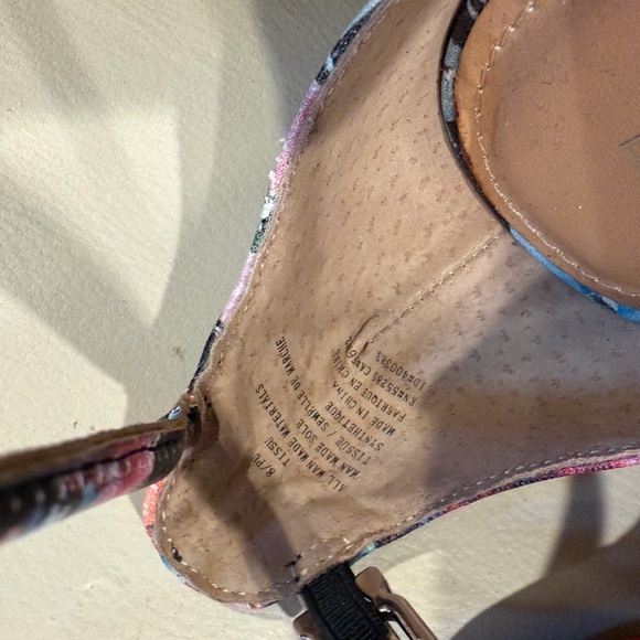 Express Women's Floral Heels - Black and Pink - Picture 8 of 8